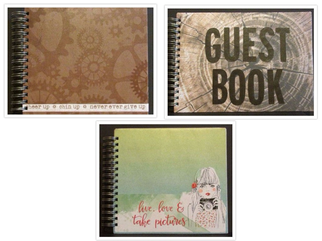 A4 Guest book, Large album - live, love and take pictures and Large album - cheer up