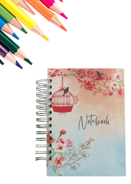 Pink Floral A5 lined notebook - A5N167L