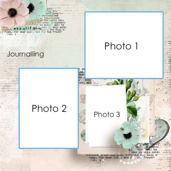happy moments digital photo layout -  dl03